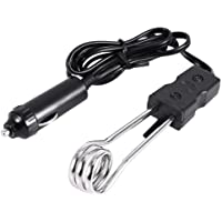 12V- 24V Calentador de Agua de Inmersión de Mini Calentador de Agua Hervido Para Coche Eléctrico Portátil Viajes…